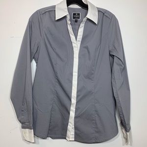 Express The Essential Shirt hidden button down‎ szS